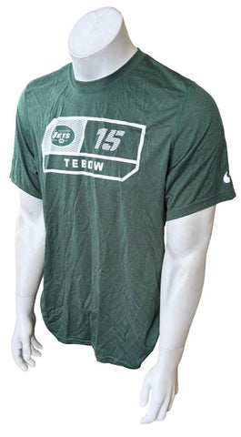 NFL Team Apparel Nike Men's New York Jets Tim Tebow 15 Green Shirt Size Medium
