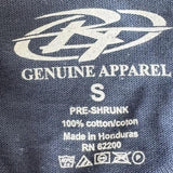 Genuine Apparel Men's Brew Thru Carolina Beach NC Graphic Navy Shirt Size Small
