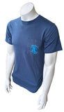 Genuine Apparel Men's Brew Thru Carolina Beach NC Graphic Navy Shirt Size Small