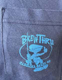 Genuine Apparel Men's Brew Thru Carolina Beach NC Graphic Navy Shirt Size Small