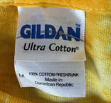 Gildan Men's Furthur Phil Lesh Bob Weir Spring 2012 Yellow Shirt Size Medium