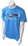 Anvil Men's Disney Castaway Cay Bahamas Mickey In Paradise Blue Shirt Size Large