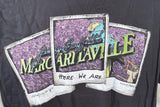 Margaritaville Men's Here We Are 25 Years Of Summer Graphic Black Shirt Size L