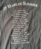 Margaritaville Men's Here We Are 25 Years Of Summer Graphic Black Shirt Size L