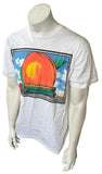 Anvil Men's Allman Brothers Band Eat A Peach For Peace White Shirt Size Medium