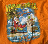 Margaritaville Men's Key West Graphic Orange Short Sleeve Shirt Size Large