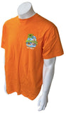 Margaritaville Men's Key West Graphic Orange Short Sleeve Shirt Size Large