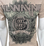 Alstyle Men's Lil Wayne I Am Music Tour Beige Short Sleeve Shirt Size Small