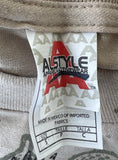 Alstyle Men's Lil Wayne I Am Music Tour Beige Short Sleeve Shirt Size Small