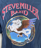Alstyle Men's Steve Miller Band Pegasus Navy Short Sleeve Shirt Size Large