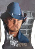 Bayside Men's Trace Adkins Cowboy's Back In Town Graphic Gray Shirt Size Small