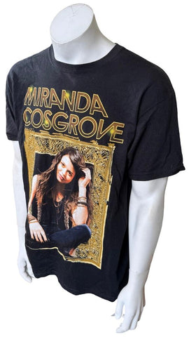 Anvil Men's Miranda Cosgrove Dancing Crazy Tour 2011 Black Shirt Size Large