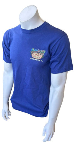 Anvil Men's Ron Jon Surf Shop Spring Break 2011 Cocoa Beach Blue Shirt Size S