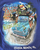 Anvil Men's Ron Jon Surf Shop Spring Break 2011 Cocoa Beach Blue Shirt Size S