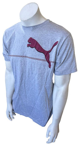 Anvil Men's Puma Central State University Gray Short Sleeve Shirt Size Large