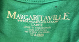 Margaritaville Men's Las Vegas Graphic Green Short Sleeve Shirt Size Large