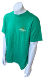 Margaritaville Men's Las Vegas Graphic Green Short Sleeve Shirt Size Large