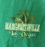 Margaritaville Men's Las Vegas Graphic Green Short Sleeve Shirt Size Large