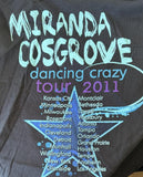 Anvil Men's Miranda Cosgrove Dancing Crazy Tour 2011 Graphic Black Shirt Size L