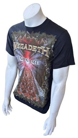 Anvil Men's Megadeth Endgame Graphic Black Short Sleeve Shirt Size Small