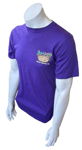 Anvil Men's Ron Jon Surf Shop Spring Break 2011 Cocoa Beach Purple Shirt Size S