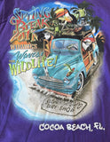 Anvil Men's Ron Jon Surf Shop Spring Break 2011 Cocoa Beach Purple Shirt Size S