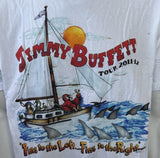 Anvil Jimmy Buffett Tour 2011-12 Fins To The Left Fins To The Right Shirt Size L