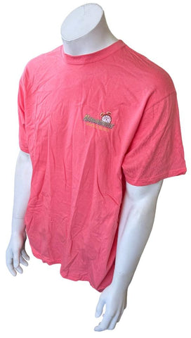 Margaritaville Men's Myrtle Beach Graphic Pink Short Sleeve Shirt Size Large