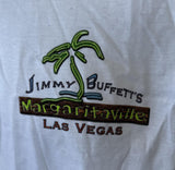 Margaritaville Men's Las Vegas Graphic White Short Sleeve Shirt Size Large