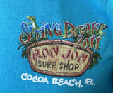 Anvil Men's Ron Jon Surf Shop Spring Break 2011 Cocoa Beach Blue Shirt Size S