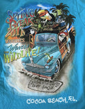 Anvil Men's Ron Jon Surf Shop Spring Break 2011 Cocoa Beach Blue Shirt Size S