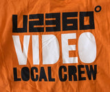 Alstyle Men's U2 360 World Tour Video Local Crew Orange Shirt Size XL