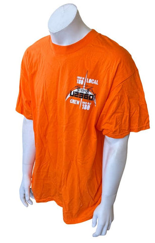 Alstyle Men's U2 360 World Tour Video Local Crew Orange Shirt Size XL