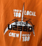 Alstyle Men's U2 360 World Tour Video Local Crew Orange Shirt Size XL