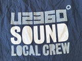 Alstyle Men's U2 360 World Tour Sound Local Crew Navy Short Sleeve Shirt Size XL