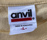 Anvil Men's Ron Jon Surf Shop Cocoa Beach Florida Yellow Shirt Size Large