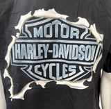 Alstyle Men's Harley Davidson Motorcycles Black Short Sleeve Shirt Size Large