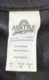 Alstyle Men's Harley Davidson Woman On Engine Graphic Black Shirt Size Large
