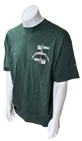 Alstyle Men's U2 360 World Tour Green Steel Local Crew Shirt Size X-Large