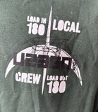 Alstyle Men's U2 360 World Tour Green Steel Local Crew Shirt Size X-Large