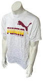 Anvil Men's Puma Central State University White Short Sleeve Shirt Size Large