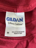 Gildan Men's Steve Miller Band Tour 2012 Red Short Sleeve Shirt Size Medium