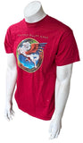 Gildan Men's Steve Miller Band Tour 2012 Red Short Sleeve Shirt Size Medium