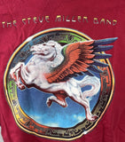 Gildan Men's Steve Miller Band Tour 2012 Red Short Sleeve Shirt Size Medium