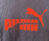 Anvil Men's Puma Big Cat Graphic Navy Short Sleeve Shirt Size Medium
