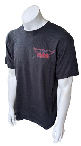 Hanes Men's Aerosmith Two Balls One Strike And A Big 10 inch 2010 Shirt Size L