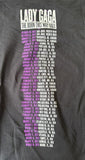 Anvil Men's Lady Gaga Born This Way Ball 2013 Tour Black Shirt Size X-Large