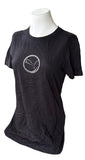 Next Level Women's Puma Big Cat Logo Black Short Sleeve Shirt Size Medium