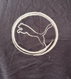 Next Level Women's Puma Big Cat Logo Black Short Sleeve Shirt Size Medium