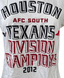 Nike Women's Houston Texans AFC South Division Champions 2012 White Shirt Size L